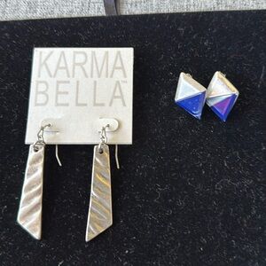 Set of 2 pairs - Karma Bella earrings